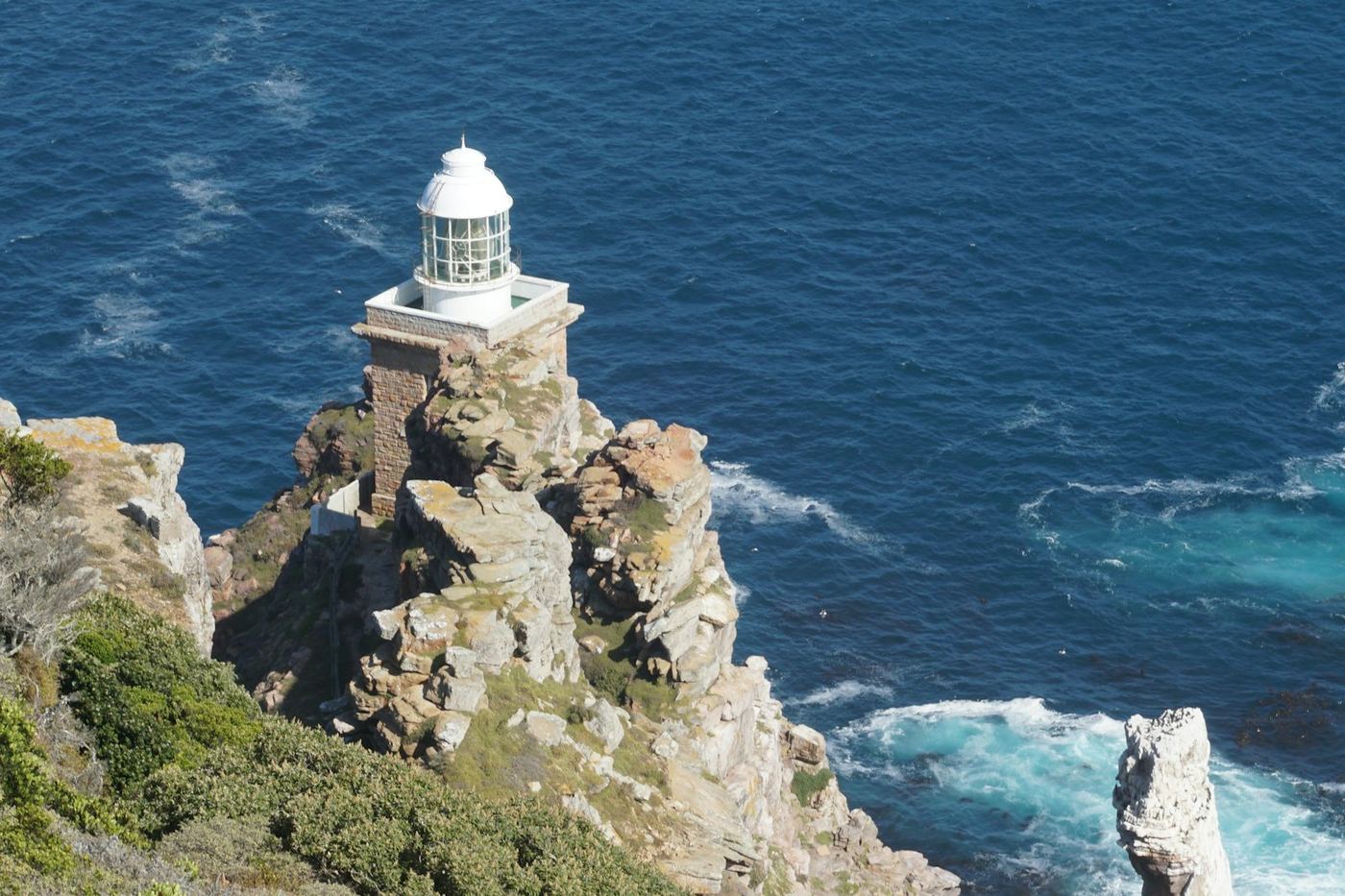 Cape Point lighthouse on a rocky headland
