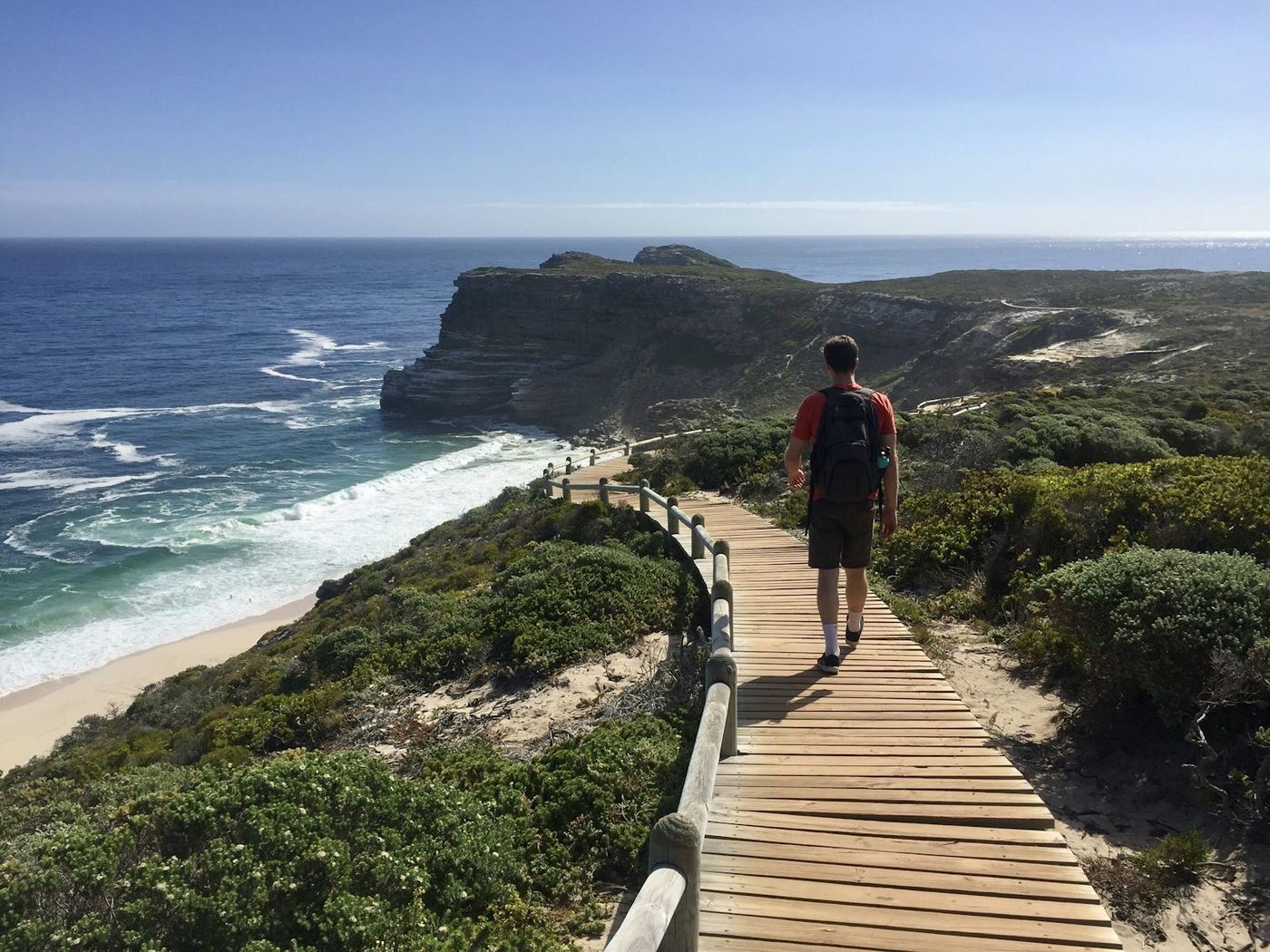A boardwalk at Cape Point