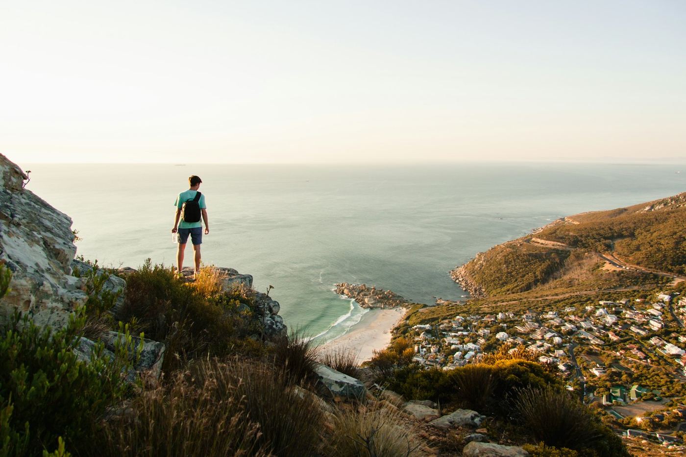 A traveller above Camps Bay